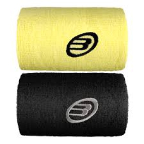 BULLPADEL WRISTBAND BLACK/YELLOW (PACK OF 2)